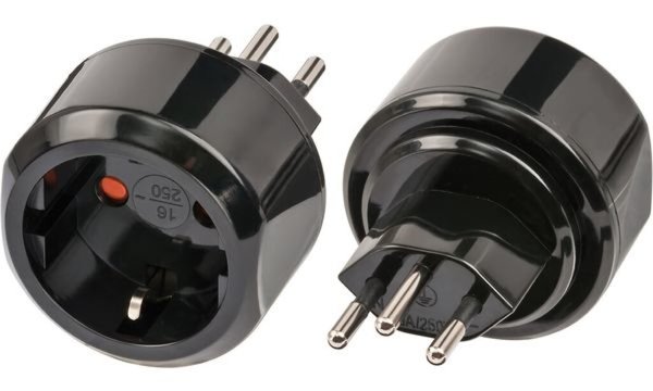 Image Adapter Travel Brennenstuhl Stecksystem CH/Aufsatz DE Sicher