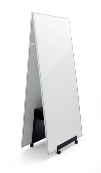 Image Agiles Whiteboard Meet up weiß 900x1800x17mm, Metalloberfläche