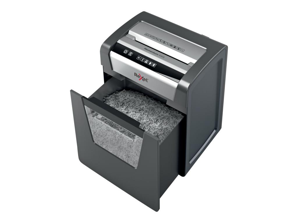 Image Aktenvernichter Momentum X415 P-4 schwarz, Partikelschnitt 4 x 40 mm,