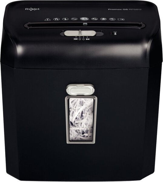 Image Aktenvernichter ProMax RPS812, schwarz P-2, Streifenschnitt 6mm, 8 Blatt