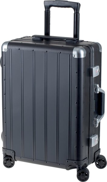 Image Alumaxx Reisetrolley, aus Aluminium , schwarz matt