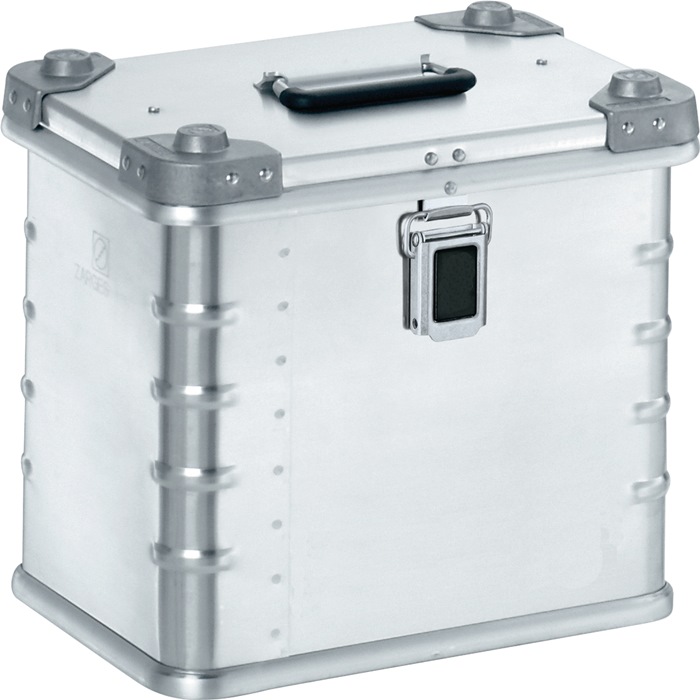 Image Aluminiumbox L400xB300xH340mm 27l m.Klappverschluss u.Alu-Stapelecken