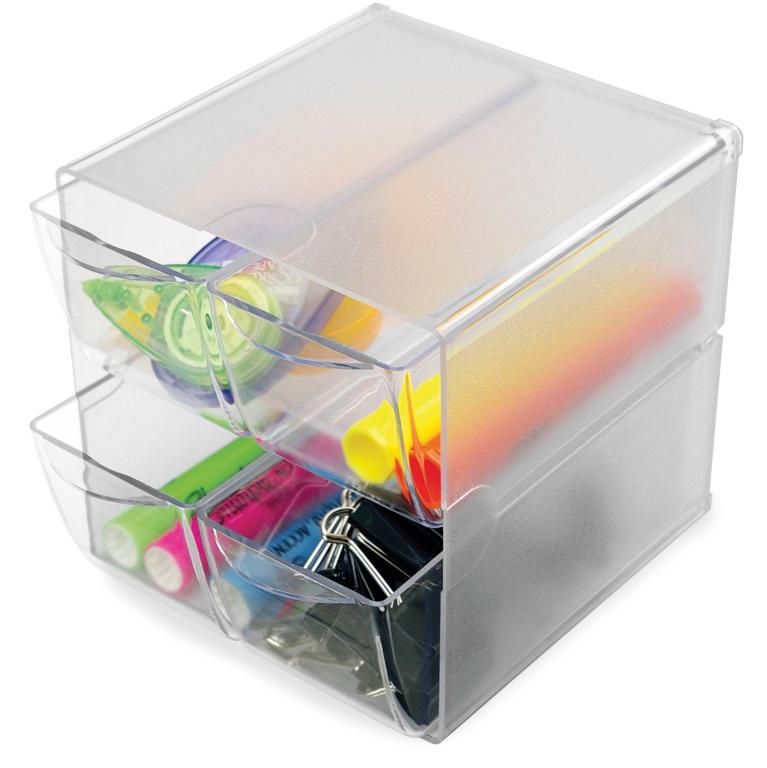 Image Aufbewahrungsbox "Cube" (4 Fächer glasklar)