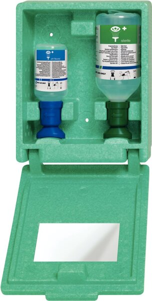 Image Augen-Notfallstation Wand Box staubdicht, Inhalt: 1x 500 ml