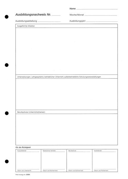 Image Ausbildungsnachweis Woche/Monat passend für DL84