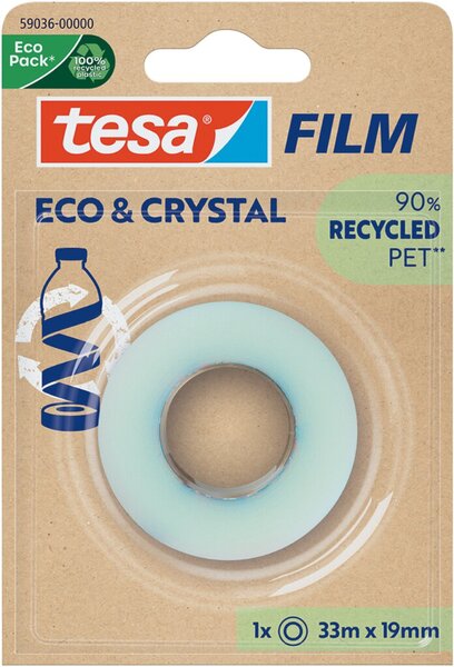 Image tesa Film ECO & CRYSTAL, transparent, 19 mm x 10 m