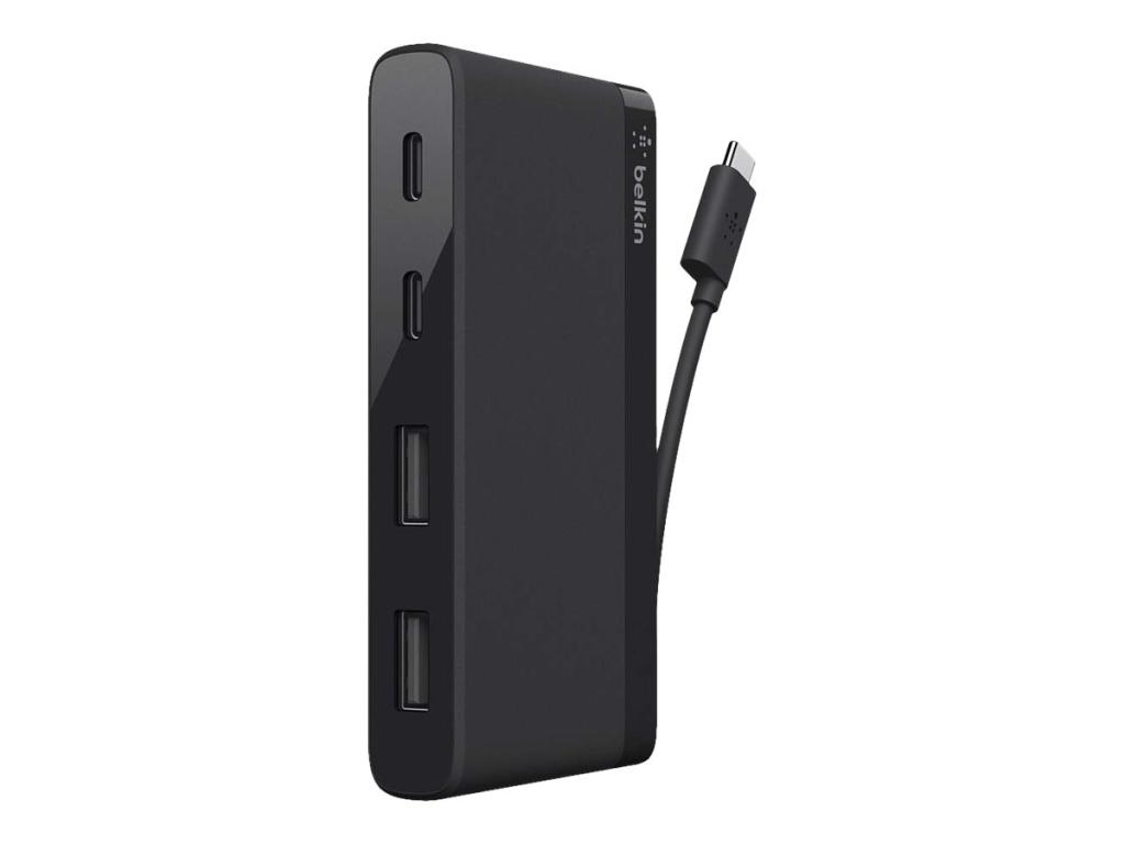 Image BELKIN 4-Port USB-C Travel Hub (2x USB A, 2x USB C), schwarz