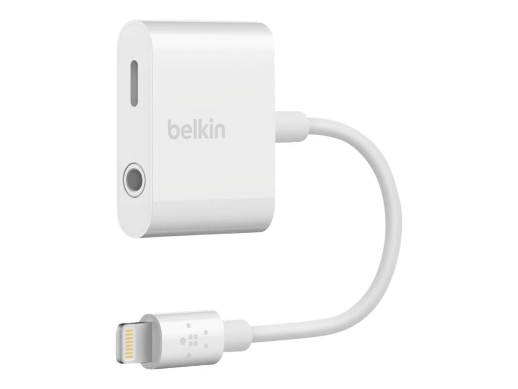 Image BELKIN RockStar 3,5mm Audio + Lightning Adapter, Weiß