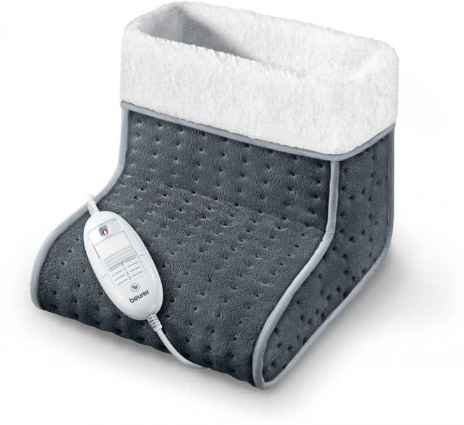Image BEURER FW 20 Fußwärmer Cosy 531.06 3Stufen 100W grau Teddy-Innenfutter