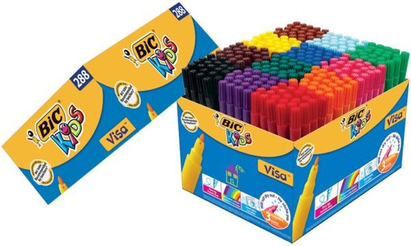 Image BIC KIDS Fasermaler Visa, 288er Kar tonbox (5103579)