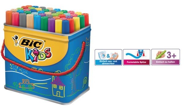 Image BIC KIDS Fasermaler Visacolor XL, 4 8er Box (339113700)