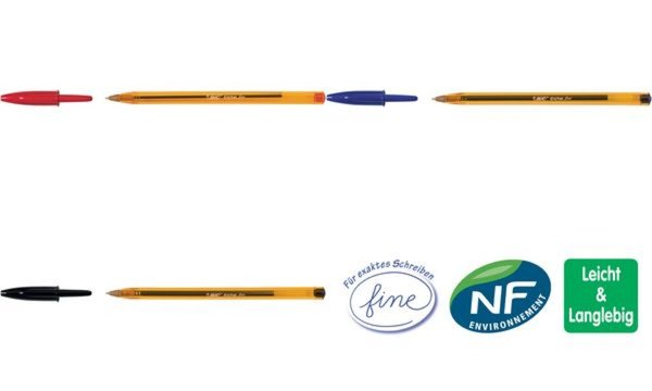 Image BIC Kugelschreiber Cristal Fine, St richfarbe: schwarz (5103292)