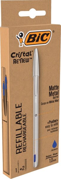 Image BIC Kugelschreiber Cristal RE'NEW, blau