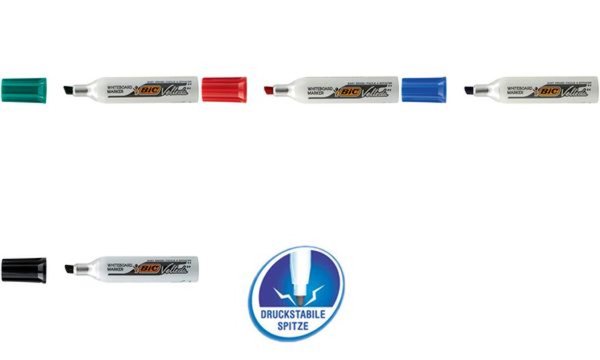Image BIC Whiteboard-Marker Velleda 1781, Keilspitze, rot (331993600)
