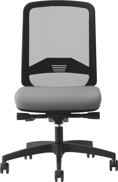 Image Bürodrehstuhl Bali grau, Neztrücken gepolsterte Sitzfläche