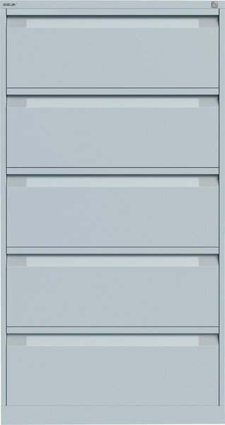 Image HR-Schrank 2-bahnig 5 Schübe lichtgrau H 1511 x B 800 x T 623