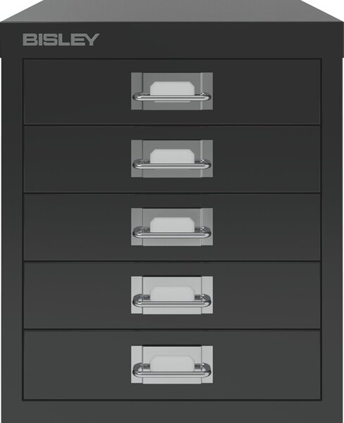 Image BISLEY MultiDrawer™ L125 Schubladenschrank lichtgrau mit 5 Schubladen 27,9 x 38,0 x 32,5 cm