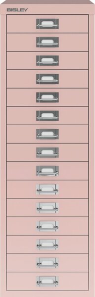 Image Schubladenschrank 15 Schübe pastellpink, H 590 x B 279 x T 380