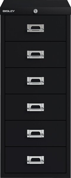 Image Schubladenschrank 6 Schübe mit Schloss schwarz