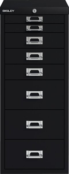 Image Schubladenschrank 8 Schübe mit Schloss schwarz