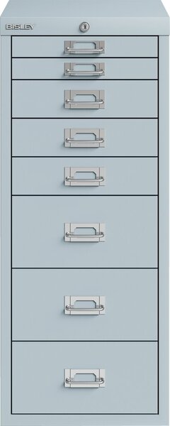 Image Schubladenschrank 8 Schübe mit Schloss lichtgrau