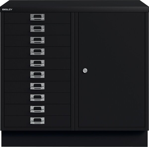 Image Komibschrank Flügeltüre 10 Schubladen schwarz