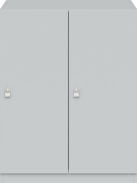 Image Pren Garderobenschrank, 2 Abteile je 1 Tür, weiß, H 1018