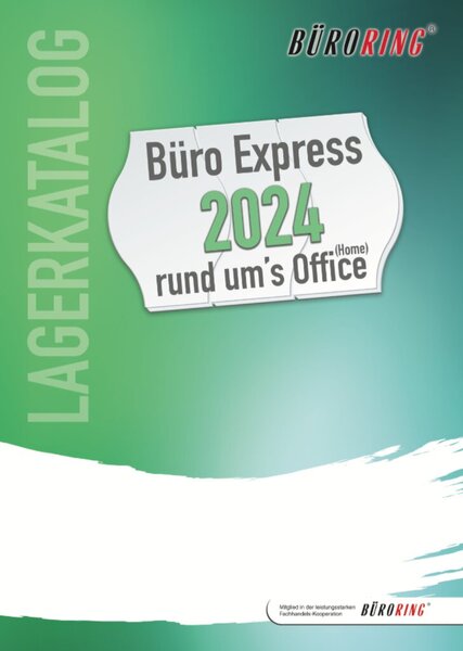 Image Katalog Lagersortiment 2024 A4, Titel 4 "Preisschild grün-blau"