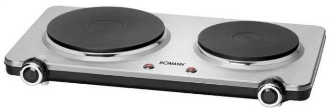 Image BOMANN DKP 5033 CB inox Doppelkochplatte 2500W Kontrollleuchten 650331