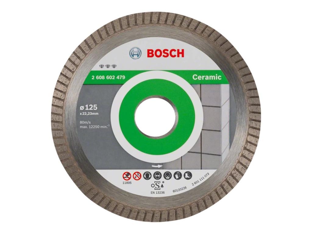 Image BOSCH Diamanttrennscheibe Best for Ceramic Extraclean Turbo, 125 x 22,23 x 1,4 