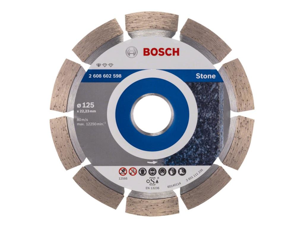 Image BOSCH Diamanttrennscheibe Professional for Stone, 125 x 22,23 x 1,6 x 10 mm 260
