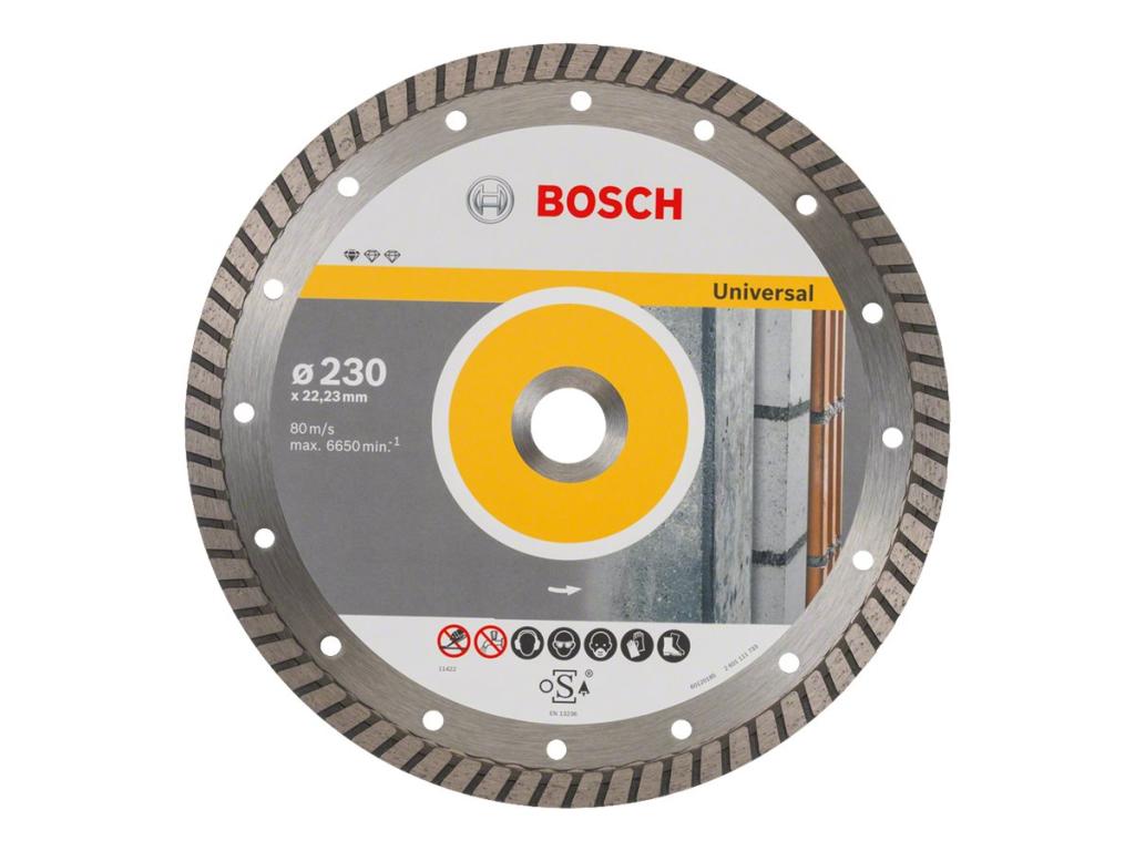 Image BOSCH Diamanttrennscheibe Professional for Universal Turbo, 230 x 22,23 x 2,5 x