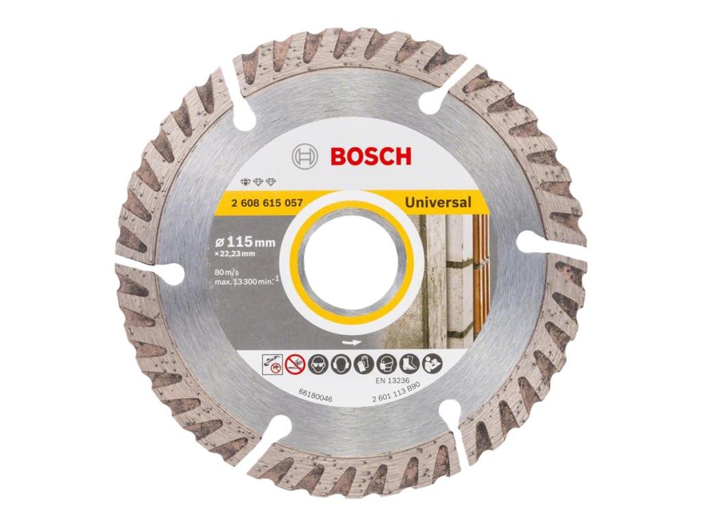 Image BOSCH Diamanttrennscheibe Standard for Universal, 115 x22,23 x 2 x 10 mm