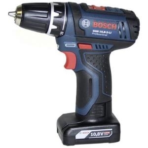 Image BOSCH GSR 10,8-2-LI Set 1x 4Ah Akku, 1x 2Ah Akku, Tasche, 39-tlg Zubehör-Set