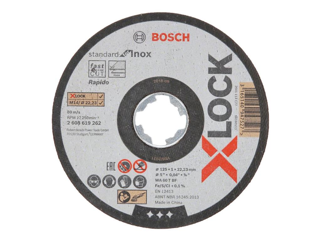 Image BOSCH Powertools X-LOCK Trennsch.Dose10x125,1mm Std | 2608619267 Inox