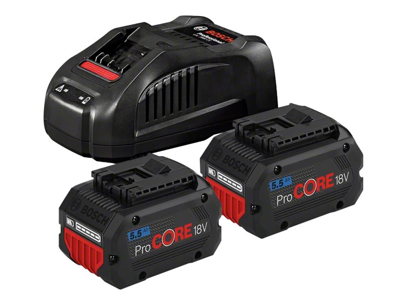 Image BOSCH ProCORE18V 5,5Ah + GAL 1880 CV Professional - Starter Set - Batterie 2 x 