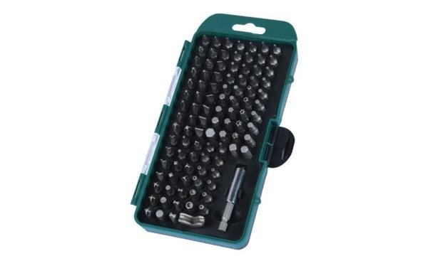 Image BRÜDER MANNESMANN Bit-Box-Satz, 100-teilig, Kassette aus Chrom-Vanadium-Stahl, 