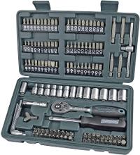 Image BRÜDER MANNESMANN Steckschlüsselsatz metrisch 1/4" (6.3 mm) 130teilig Brüder Ma