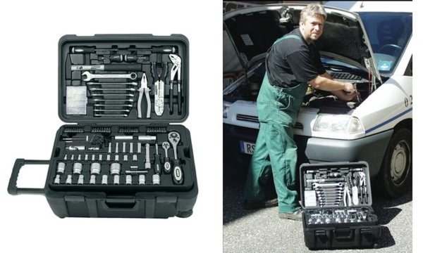 Image BRÜDER MANNESMANN Werkzeugtrolly, 122-tlg (M29070)