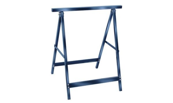 Image BRENNENSTUHL Arbeitsbock MB 110, aus Stahl, blau standfestes Stahl-Vierkantrohr