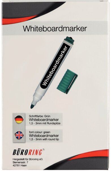 Image Büroring Whiteboard Marker grün Rundspitze 1,5-3mm