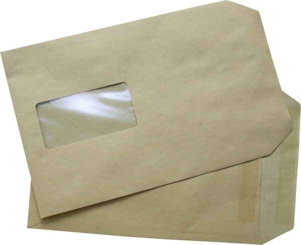 Image Versandtasche, C5, mit Fenster, Selbstklebend. Natron, 90g