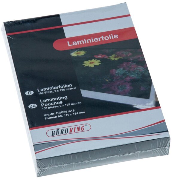Image Büroring Laminierfolie, A6, 125mic 
