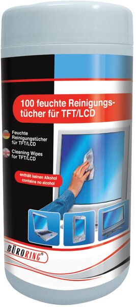Image Büroring feuchte Bildschirm- reinigungstücher für TFT/LCD/LED,