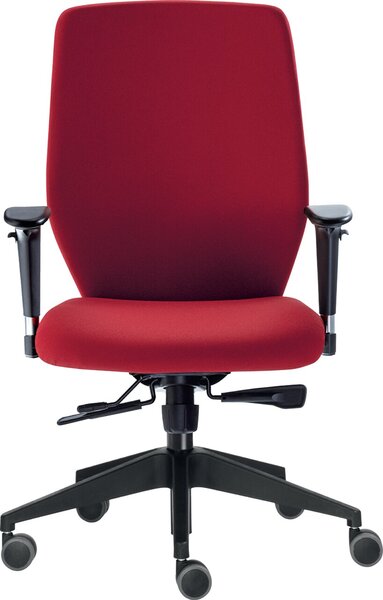 Image Bürodrehstuhl Office Basic 5100 höhenverstellbare Armlehnen,rot