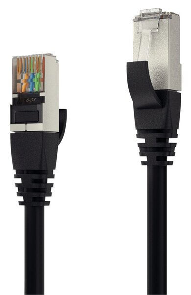 Image Patchkabel CAT 6A S/FTP, 7,5m, schwarz