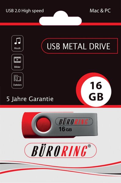 Image Speicherstick, USB 2.0 mit drehbarer Metall-Abdeckung