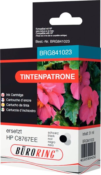 Image Tintenpatrone schwarz für HP DeskJet 5740,5940,6520,6540,