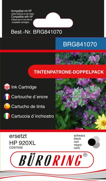 Image Doppelpack Tintenpatronen schwarz für HP Officejet 6000, 6000