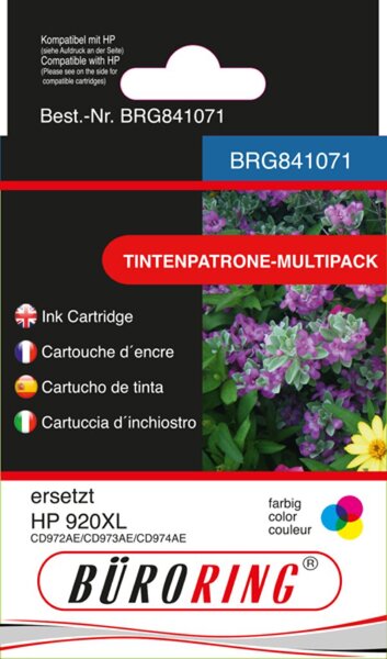 Image Multipack Tintenpatronen farbig für HP Officejet 6000, 6000